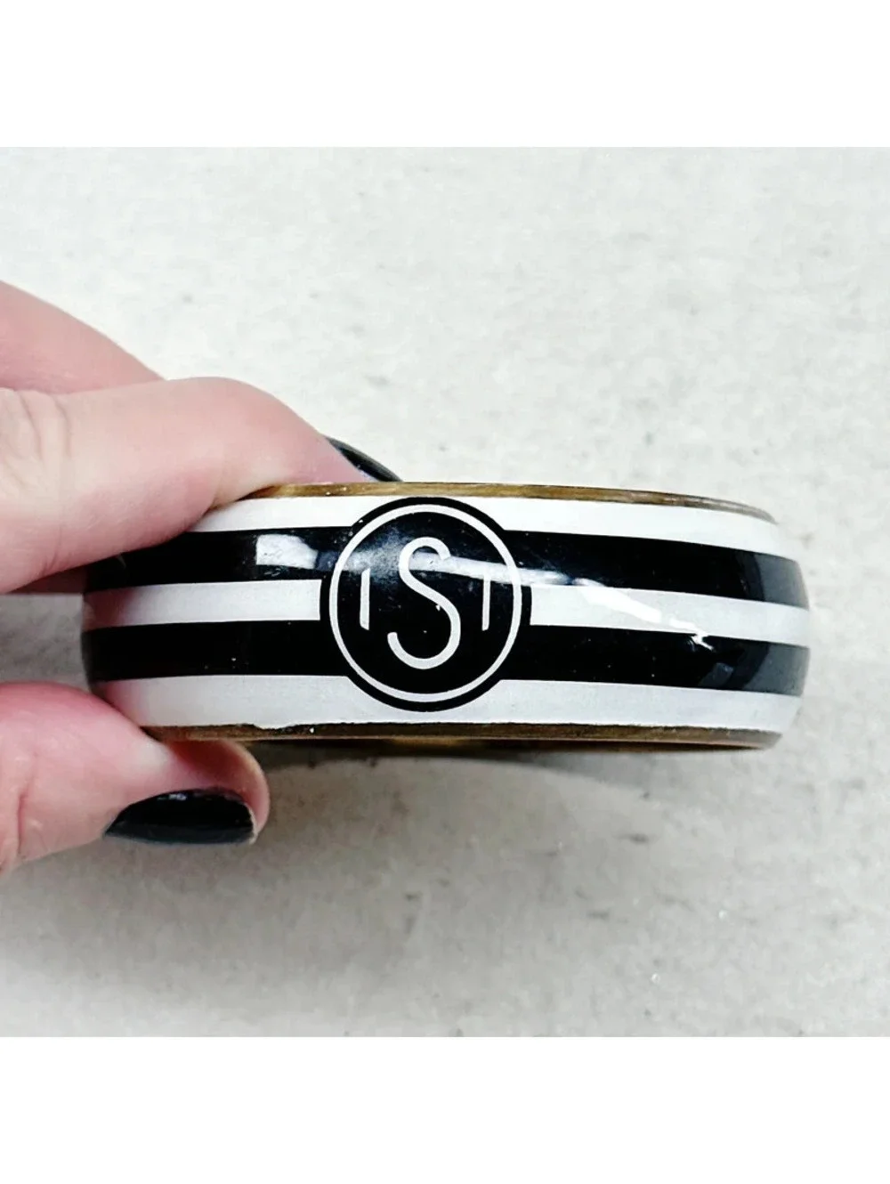 86a. S Initial Bracelet Preloved Monogram